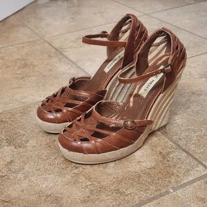 Brown Wedge Sandals